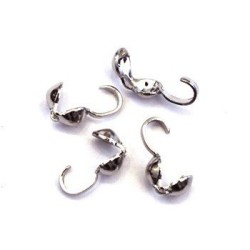 50 Caches nœuds argent vieilli 9mm