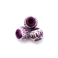 Perles Aluminium - Perles en aluminium 10mm violet