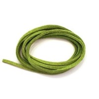 Lacet en suédine 3mm vert