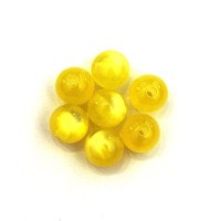 Perle polaris brillante 8mm jaune x25