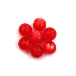 Perle polaris brillante 8mm orange x25