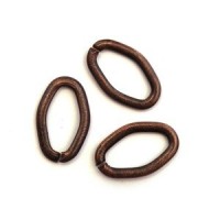 10 Anneaux ovales brisés cuivre 16mm
