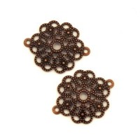 Estampes filigrane 19mm cuivre