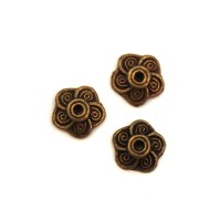 Coupelles pour perles bronze 8mm