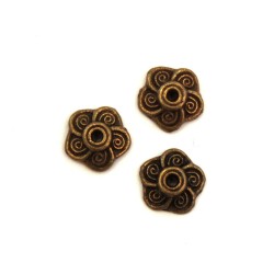 Coupelles pour perles bronze 8mm
