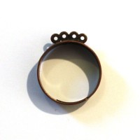 Bague 4 anneaux cuivre x 1
