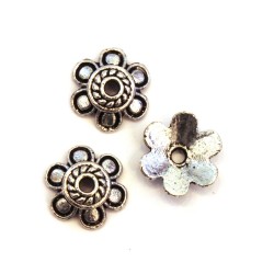 Coupelles pour perles argentées 11mm