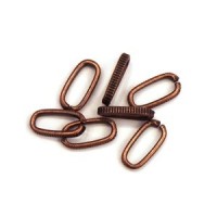 Anneaux brisés ovales larges cuivré 11mm