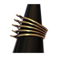 Support bague spirale 5 anneaux bronze
