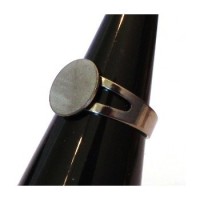 Support bague plateau 12mm noir gunmetal