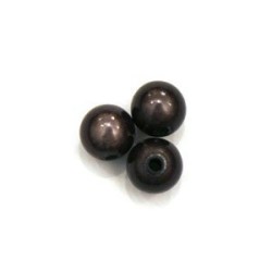 Perles magiques 8mm gris noir