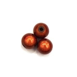Perles magiques 8mm caramel
