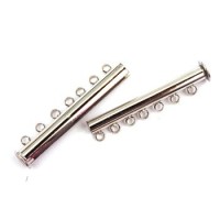 Fermoirs Multirang - Fermoir 7 rangs coulissant vieil argent