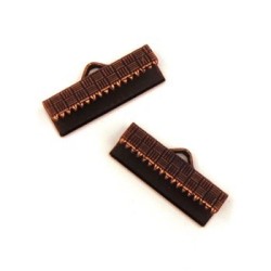 Embout Ruban - Serre fils 19mm cuivre - Perlasara