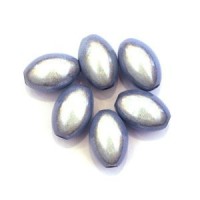 Perle magique olive bleu clair x5