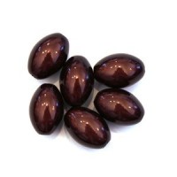 Perle magique ovale marron x5