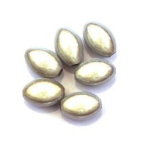 Perle magique olive blanc x5