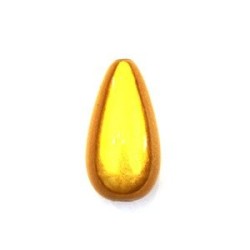 Perle magique goutte 23mm jaune