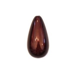 Perle magique goutte 23mm marron