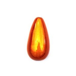 Perle magique goutte 23mm orange