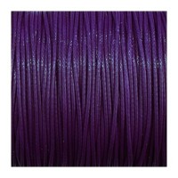 cordon polyester ciré 1mm violet