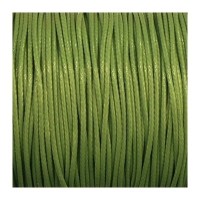Lacet cordon polyester ciré 1mm vert