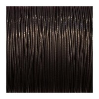 Lacet cordon polyester ciré 1mm noir
