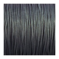 Lacet cordon polyester ciré 1mm gris