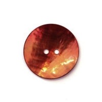 6 Boutons nacre 25mm marron