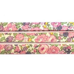 Biais Liberty Betsy Ann rose x 10cm