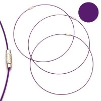 Tour de cou fil cable violet