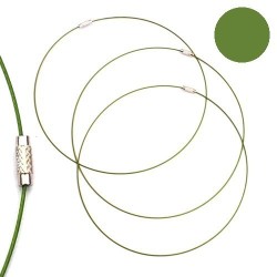 Tour de cou fil cable vert