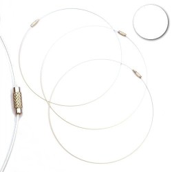 Tour de cou fil cable noir