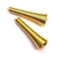 4 Coupelles cone spirale 30mm doré