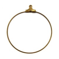 Supports anneaux créoles pour boucles d'oreilles 40mm cuivre