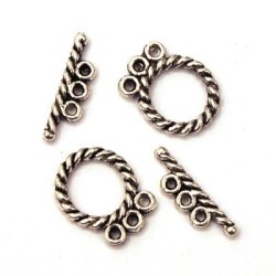 Fermoir toggle 3 rangs multirang x2