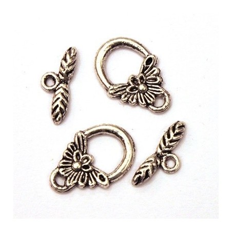 Lot De 10 Fermoirs Cœur Argenté Et Doré Pour Création De Bijoux Perles - Neuf