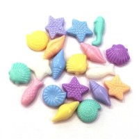 20g Perles coquillages en acrylique