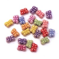 Perles papillons en acrylique 8mm x10g
