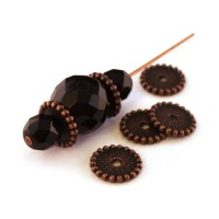 Perle intercalaire roue cuivre