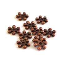 Perle intercalaire fleur cuivre