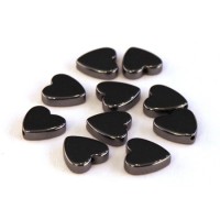 Perles coeur hématite 8mm