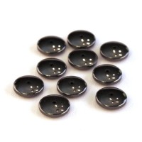Perles rondelles en hématite 9mm