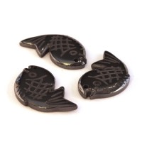 Pendentif poisson en hématite 30mm
