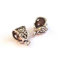 attache breloque pendentif argent vieilli