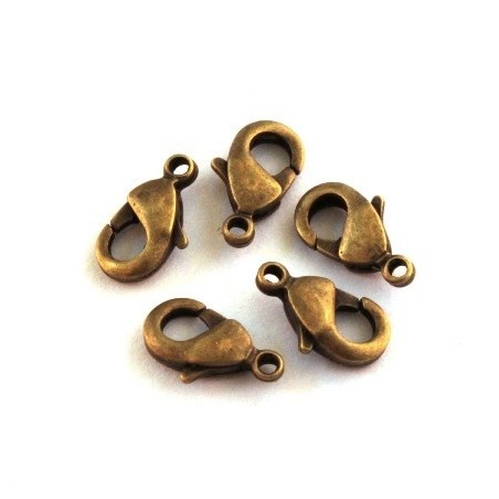Lot De 3 Fermoirs à Double Mousqueton Pour Bijoux - Extension Collier/Bracelet, 1,4 Cm, Noir