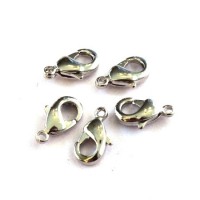 Fermoir mousqueton vieil argent