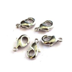 Fermoir mousqueton vieil argent