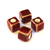 Perle céramique cube