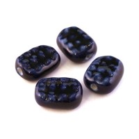 Perle céramique bleu marine